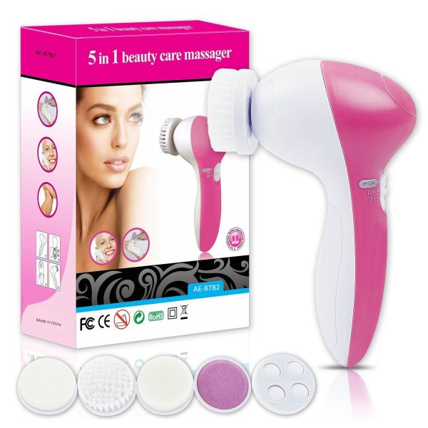 5-in-1 Facial Electric Cleanser & Massager – Deep Cleaning, Exfoliating & Skin Care Tool