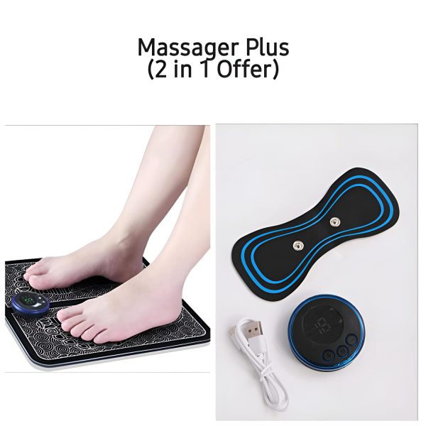 Mini Body Massager + Electric Foot Massager for Pain Relief in Pakistan