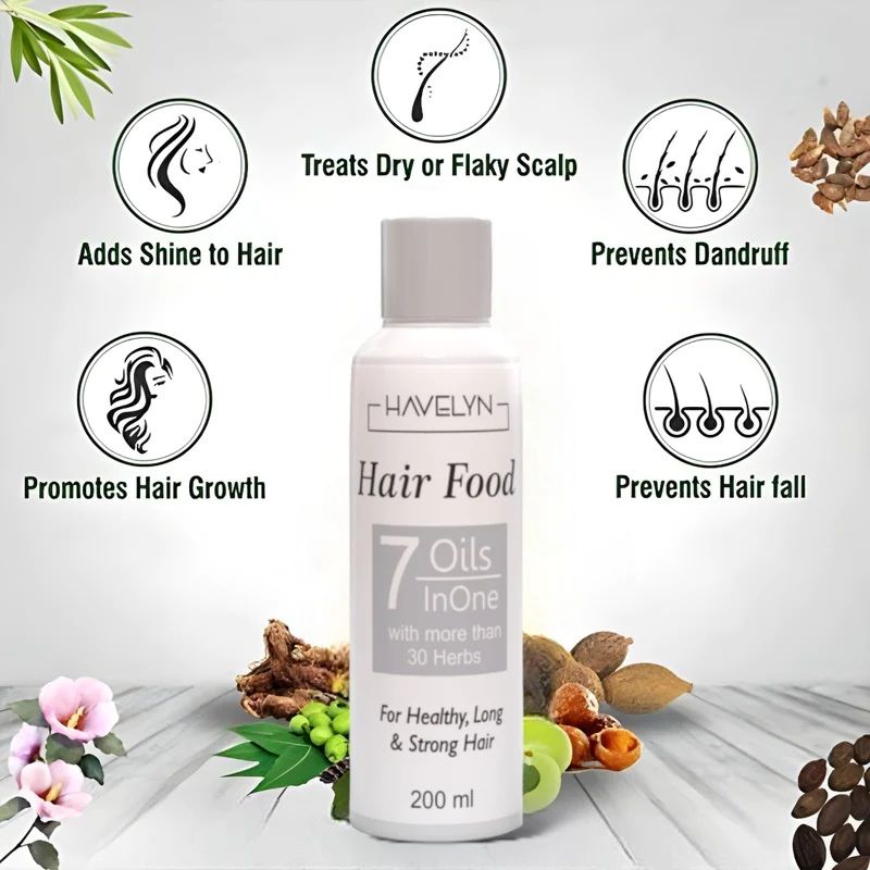 Havelyn Hair Food Oil – Nourishing Hair Oil for Long, Strong & Healthy Hair | Reduces Hair Fall & Promotes Hair Growth