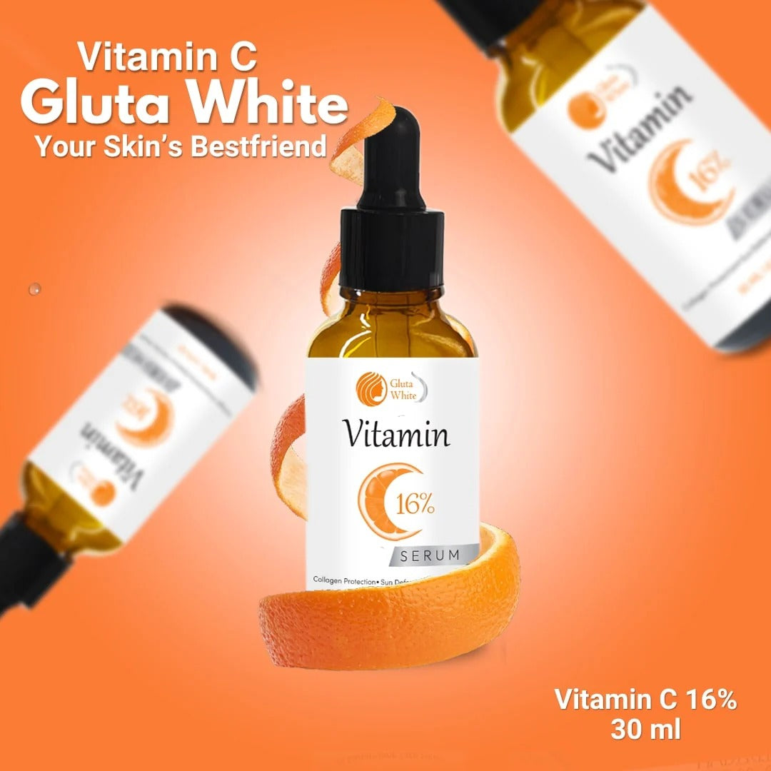 Vitamin C Serum 16% – Gluta White Glow & Dark Spot Remover 30ml