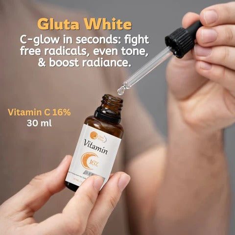 Vitamin C Serum 16% – Gluta White Glow & Dark Spot Remover 30ml