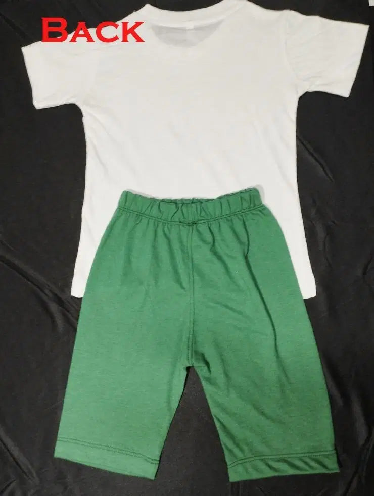 2 Pcs Unisex Cotton Printed Shirt & Shorts Set - 14 August