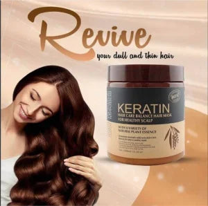 Pack of 3 – Keratin Hair Mask, Keratin Shampoo & Keratin Hair Serum for Smooth & Shiny Hair