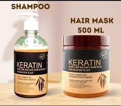 Pack of 3 – Keratin Hair Mask, Keratin Shampoo & Keratin Hair Serum for Smooth & Shiny Hair