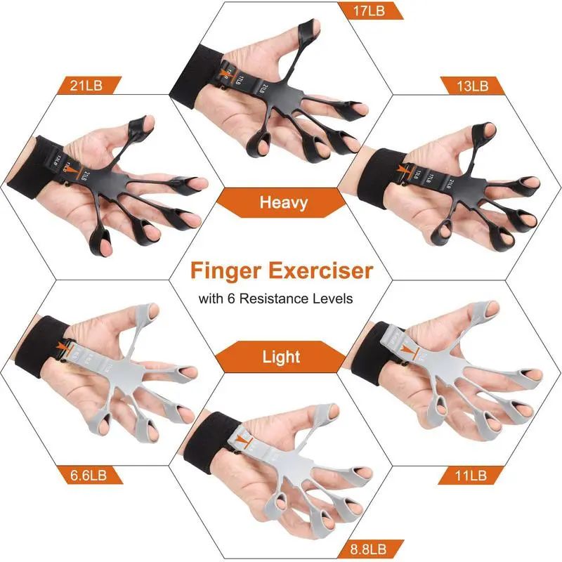 Silicone Gripster Hand Grip Strengthener & Finger Stretcher – Gym & Fitness Trainer in Pakistan