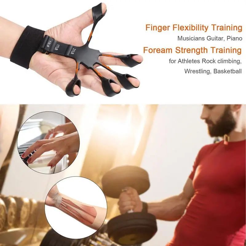 Silicone Gripster Hand Grip Strengthener & Finger Stretcher – Gym & Fitness Trainer in Pakistan