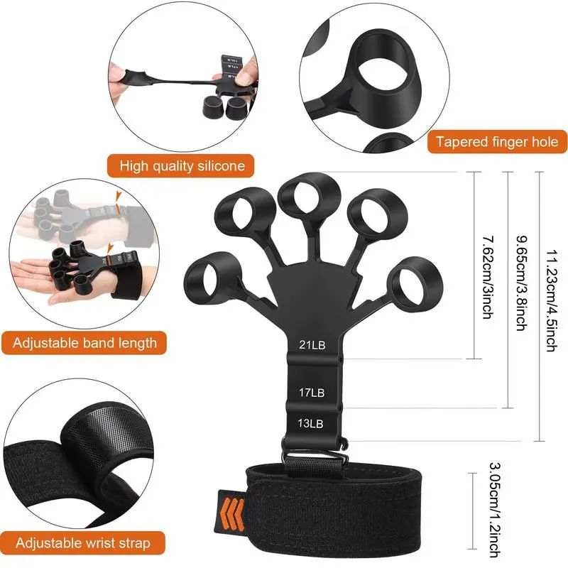Silicone Gripster Hand Grip Strengthener & Finger Stretcher – Gym & Fitness Trainer in Pakistan